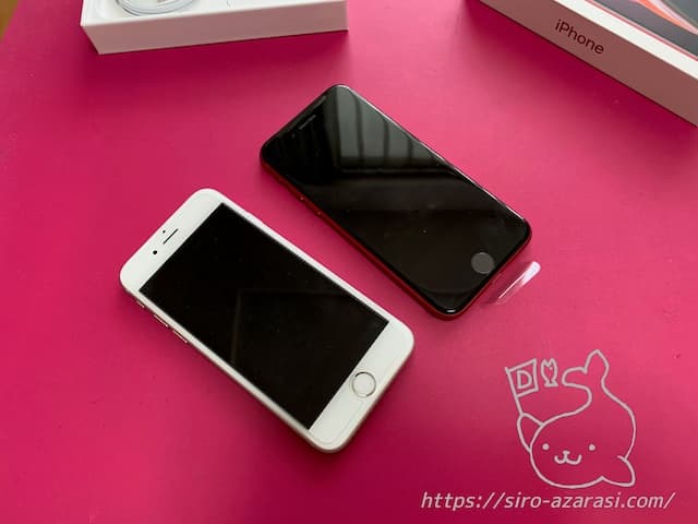 iPhone6sとiPhone SEの比較