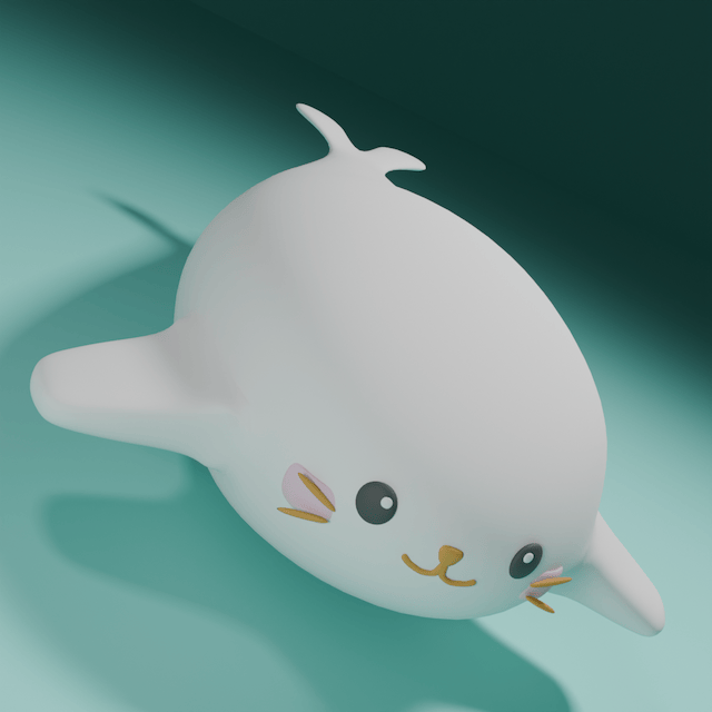 あざらしのしろたん 3D CG