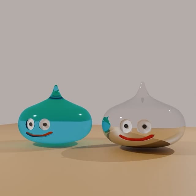 ドラクエ　スライムの　３D CG
